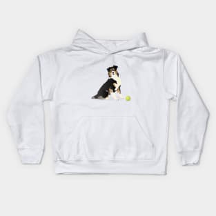 Australian Shepherd Dog Kids Hoodie